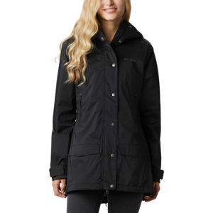 Columbia RAINY CREEK TRENCH čierna XS - Dámsky outdoorový kabát