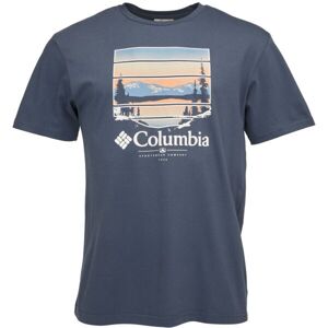 Columbia PATH LAKE GRAPHIC TEE II Pánske tričko, modrá, veľkosť