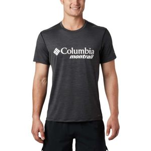 Columbia TRINITY TRAIL GRAPHIC TEE čierna S - Pánske športové tričko