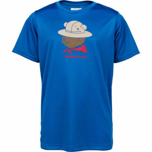 Columbia GRIZZLY GROVE SHORT SLEEVE GRAPHIC TEE Detské tričko, modrá, veľkosť L