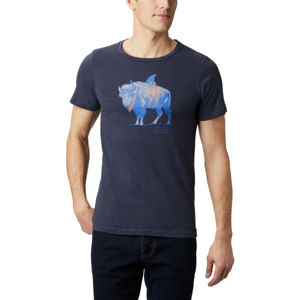 Columbia M PINEY FALLS™ GRAPHIC TEE tmavo modrá M - Pánske tričko