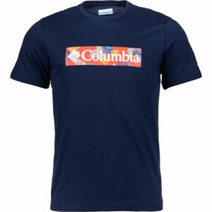 Columbia M RAPID RIDGE GRAPHIC TEE Pánske tričko, tmavo modrá, veľkosť M
