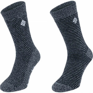 Columbia THERMAL 2P Pánske ponožky, tmavo sivá,čierna,biela, veľkosť