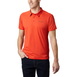Columbia TRIPLE CANYON TECH POLO Pánske polo tričko, oranžová, veľkosť M