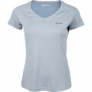 Columbia ZERO RULES SHORT SLEEVE SHIRT Dámske tričko, sivá, veľkosť XS