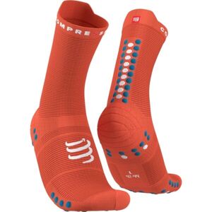 Compressport PRO RACING SOCK v4.0 RUN HIGH Bežecké ponožky, oranžová, veľkosť T1