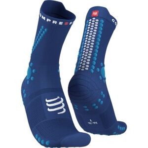 Compressport PRO RACING SOCKS v4.0 TRAIL Bežecké ponožky, modrá, veľkosť T2