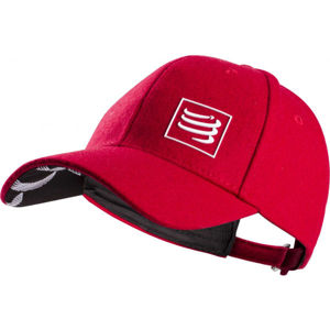 Compressport WOOL CAP červená UNI - Voľnočasová šiltovka
