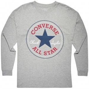 Converse CORE CP LONG SLEEVE TEE sivá M - Dámske tričko s dlhým rukávom