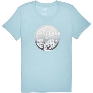 Converse FLORAL COLLAGE CREW TEE sivá L - Dámske tričko