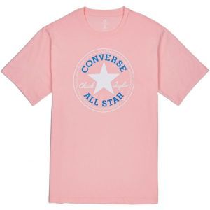 Converse CHUCK PATCH TEE ružová L - Pánske tričko