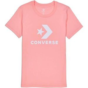 Converse STAR CHEVRON CORE SS TEE ružová L - Dámske tričko