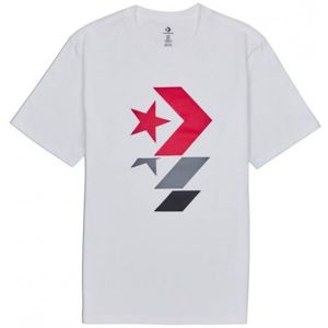 Converse REPEATED STAR CHEVRON TEE biela XL - Pánske tričko