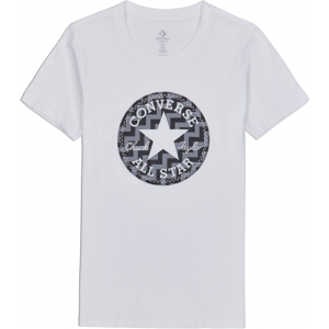 Converse VOLTAGE CHUCK PATCH NOVA TEE biela S - Dámske tričko