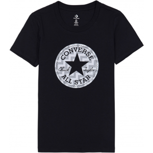 Converse VOLTAGE CHUCK PATCH NOVA TEE čierna S - Dámske tričko