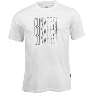 Converse LOGO REMIX TEE biela XL - Pánske tričko