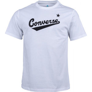 Converse CENTER FRONT LOGO TEE biela L - Pánske tričko