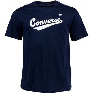 Converse CENTER FRONT LOGO TEE tmavo modrá XL - Pánske tričko