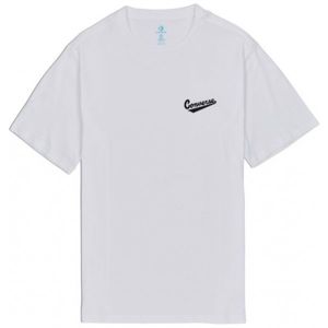 Converse LEFT CHEST LOGO TEE biela XL - Pánske tričko
