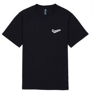 Converse LEFT CHEST LOGO TEE čierna XL - Pánske tričko
