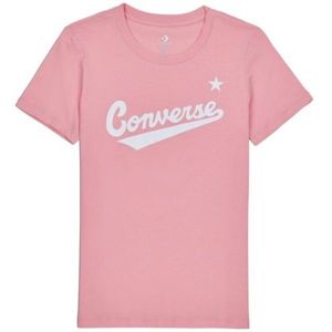 Converse CENTER FRONT LOGO TEE svetlo ružová XS - Dámske tričko