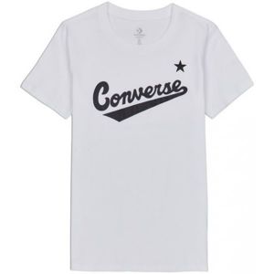 Converse CENTER FRONT LOGO TEE biela S - Dámske tričko