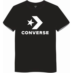 Converse STAR CHEVRON TEE Pánske tričko, čierna, veľkosť
