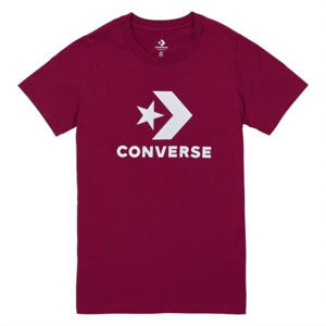 Converse STAR CHEVRON TEE vínová S - Dámske tričko