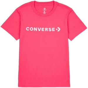 Converse CF STRIP WORDMARK SS TEE Dámske tričko, ružová, veľkosť L