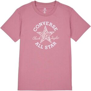 Converse CHUCK PATCH INFILL TEE Dámske tričko, ružová, veľkosť L
