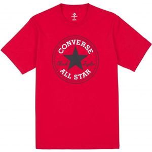 Converse CHUCK PATCH TEE červená M - Pánske tričko
