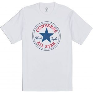 Converse CHUCK PATCH TEE Pánske tričko, biela, veľkosť S