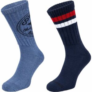 Converse MENS FASHION CREW 2PP Pánske ponožky, tmavo modrá, veľkosť 39 - 42