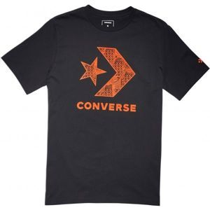 Converse STAR CHEVRON SNEAKER TEE čierna S - Pánske tričko