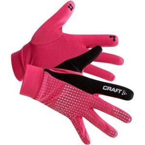 Craft BRILLIANT ružová XS - Funkčné bežecké rukavice