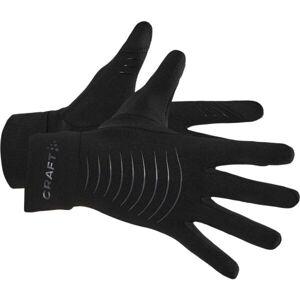 Craft CORE ESSENCE 2 Mierne zateplené flísové rukavice, čierna, veľkosť XL