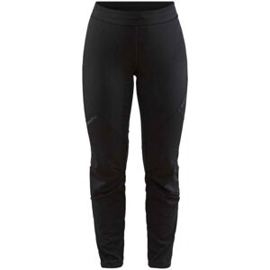 Craft GLIDE FZ Dámske softshellové nohavice so zipsom po celej dĺžke, čierna, veľkosť XL
