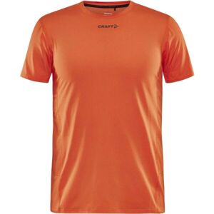 Craft ADV ESSENCE SS TEE M Pánske funkčné tričko, oranžová, veľkosť S