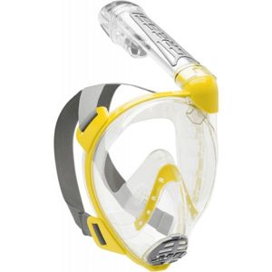 Cressi DUKE Celotvárová šnorchlovacia maska, žltá, veľkosť