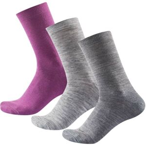 Devold DAILY MERINO LIGHT SOCK 3PK WMN Dámske ponožky, sivá, veľkosť 36-40