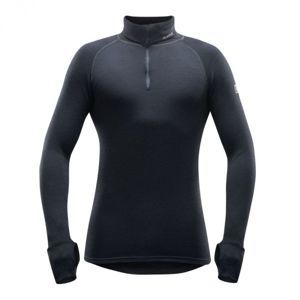 Devold EXPEDITION MAN ZIP NECK čierna XXL - Pánske funkčné tričko