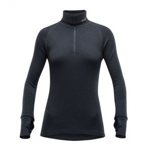 Devold EXPEDITION WOMAN ZIP NECK Dámske funkčné tričko, čierna, veľkosť L