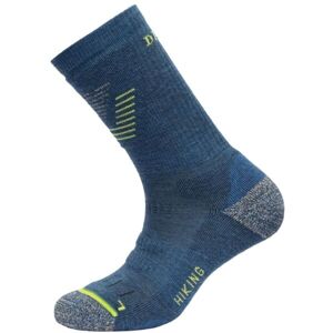 Devold HIKING MERINO MEDIUM Pánske vysoké turistické ponožky, modrá, veľkosť