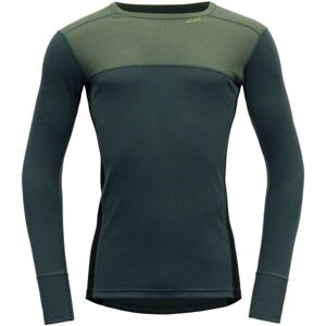 Devold LAUPAREN Pánske Merino tričko, tmavo zelená, veľkosť XL