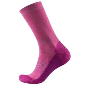 Devold MULTI MERINO MEDIUM SOCK Dámske ponožky, ružová, veľkosť 35-37