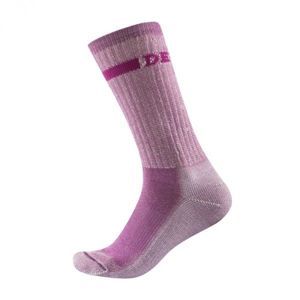 Devold OUTDOOR MEDIUM WOMAN SOCK Dámske športové ponožky, ružová, veľkosť