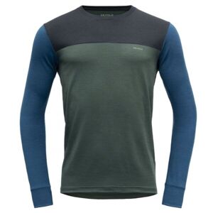 Devold PATCHELL Pánske dvojvrstvové Merino tričko, zelená, veľkosť XL
