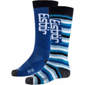 Eisbär JR SKI COMFORT 2PACK Detské lyžiarske ponožky, modrá, veľkosť 23/26