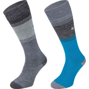 Eisbär SKI COMFORT 2 PACK Dámske členkové ponožky, tmavo sivá, veľkosť 35-38