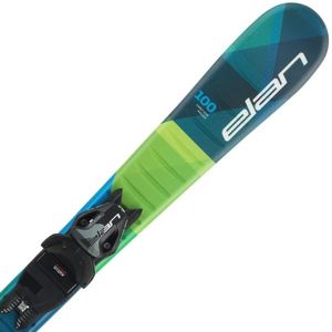 Elan MAXX QS + EL 7.5 Chlapčenské zjazdové lyže, modrá, veľkosť 130